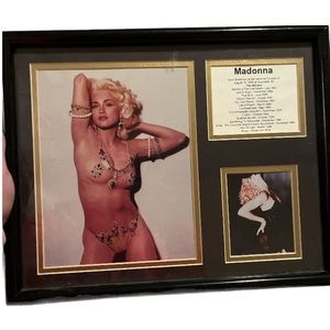 Madonna Boudior picture frame with album info picture frame